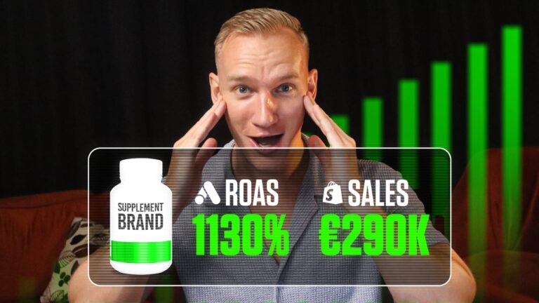 Robtronic media case study 1130 ROAS supplement brand